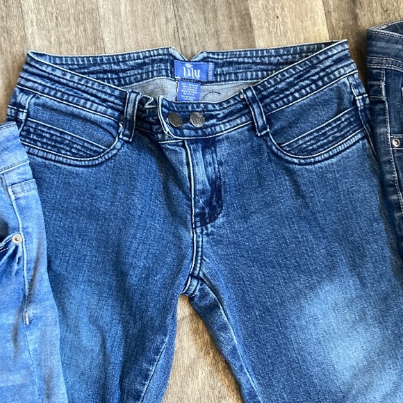 3 pair jeans & 1 short lot lilu brand size 1 elite jeans size 11/11 apt 9 size 6 - Picture 4 of 16